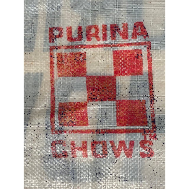 Textile 3 Vintage Urina Chow Sacks Grafic Farmhouse Design For Sale - Image 7 of 9