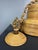 Wood Mid-Century Italian Pencil Reed Rattan Bamboo and Brass Hanging Pendant Lamp, 1970s For Sale - Image 7 of 14