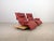 Free Motion 2-Seater Sofa in Oak and Red Leather from Koinor For Sale - Image 5 of 18