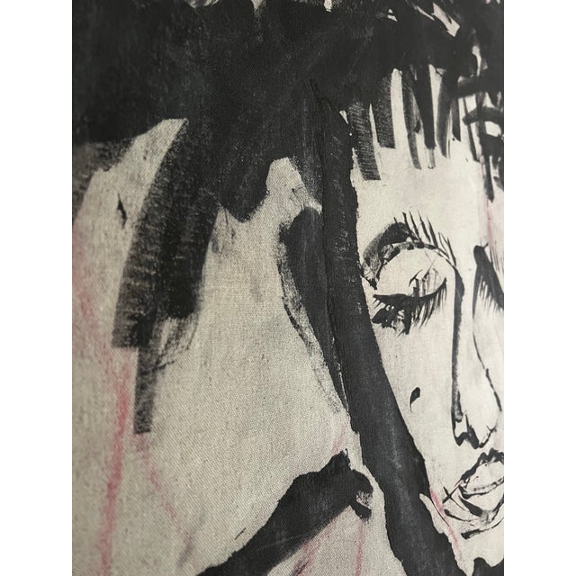 Up for consideration is a beautiful vintage painting titled resting by Abdoul Kader Boly. This would look lovely in your...