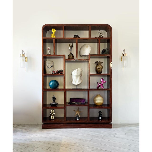 Vintage Art Deco Bookcase, 1980s For Sale - Image 3 of 14
