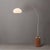 1980s 1980s 92" Nova of California Morelli Tambo Mid Century Floor Lamp - Satin Nickel Steel, Wood Base, Lucite Shade For Sale - Image 5 of 6