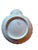 Mid 20th Century Italian Hand-Painted Ceramic Tiered Seafood & Appetizer Server With Pearl Glaze For Sale - Image 4 of 9