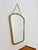 Mid-Century Asymmetric German Brass Kidney Wall Mirror, 1960s For Sale - Image 6 of 10
