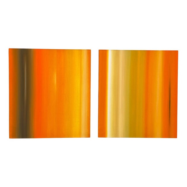 Raffaele Cioffi,Continuum Diptych, 2000s, Oil on Canvas For Sale - Image 4 of 4