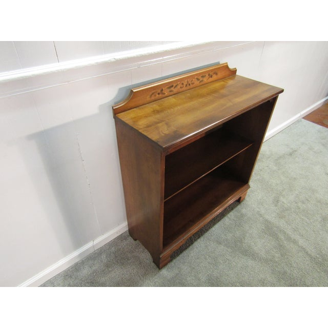 Item 87114: Hitchcock solid maple paint decorated bookshelf. Age: 1990's. Details: Paint decoration. Condition: Very clean...