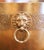 19th Century French Bronze Jardinière Cache Pot With Lion Ring Handles For Sale - Image 4 of 9