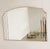 Gold Vintage Art Deco Style Stepped Bevelled Mirror with Brass Trim, 1980s For Sale - Image 8 of 8