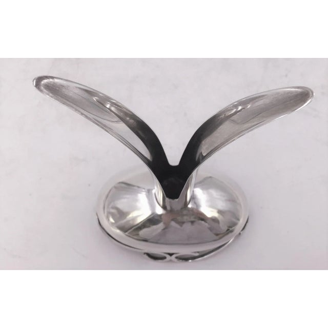 Alfredo Sciarrotta Mid-Century Modern Sciarrotta for Bailey, Banks & Biddle Sterling Silver Candlestick For Sale - Image 4 of 6