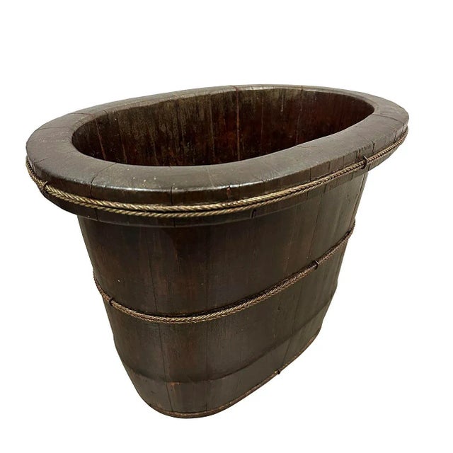 Up for sell is an Chinese Antique Wash Basin. If you are looking for a real Chinese antique, this is it. It's originally...