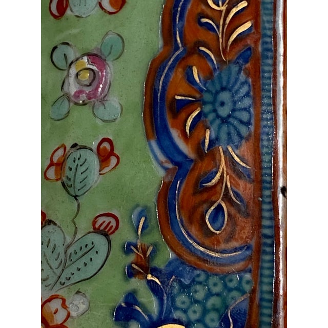 Asian 18th Century Clobbered Platter For Sale - Image 3 of 9