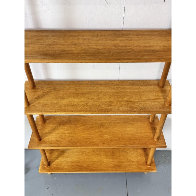 Wood Mid-Century Modernist Shelving Unit, 1950s For Sale - Image 7 of 10