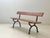 Contemporary Garden Bench with Delicate Cast Iron Frame and Wooden Slats, 1960s For Sale - Image 3 of 18