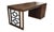 Modernist Sculptural Walnut Desk With Asymmetrical Geometric Base For Sale - Image 10 of 17