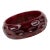Bakelite Carved Bracelet Bangle Crimson Red Marble For Sale