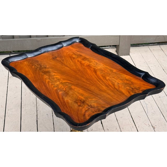Antique Flame Mahogany Tray For Sale - Image 12 of 16