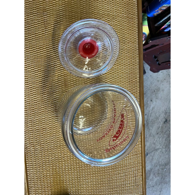 1950s Red Tom's Peanut Grocery Store Display Advertisement Jar For Sale In West Palm - Image 6 of 6