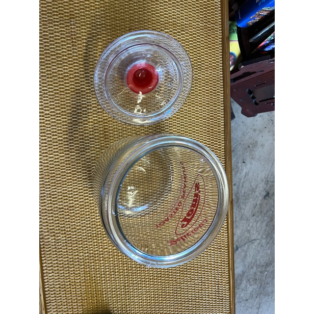 Mid Century Red Tom's Peanut Grocery Store Display Advertisement Jar For Sale In West Palm - Image 6 of 6