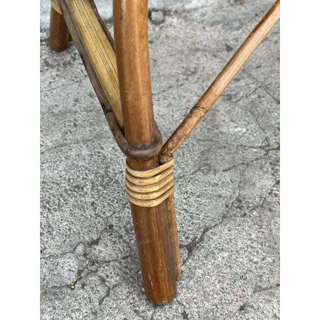 Wood Vintage Italian Bamboo Carrier, 1970s For Sale - Image 7 of 8