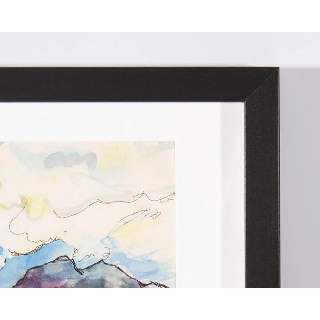 Contemporary 1967 Watercolor and Ink Painting of Pike National Forest by Harry Hilson For Sale - Image 3 of 8