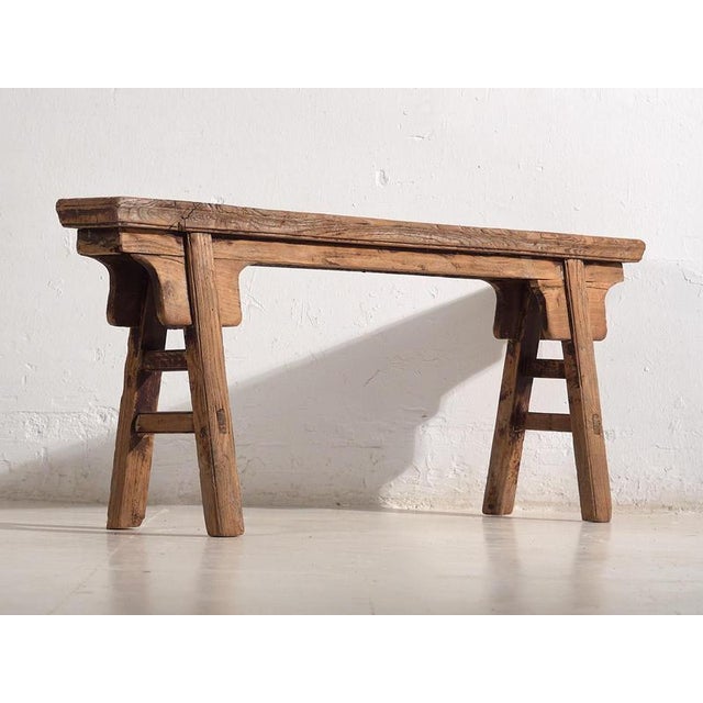 Antique Asian bench (c.1870) Dimensions: Length: 134 cm Depth: 14 cm Height: 51 cm Style: Primitive Materials and...