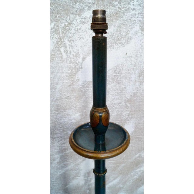 Blue Edwardian Chinoiserie Floor Lamp For Sale - Image 8 of 12