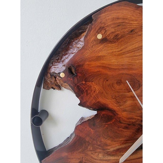 Wood Orbit of Time – One-of-a-Kind Handcrafted Driftwood Wall Clock Sculpture For Sale - Image 7 of 18