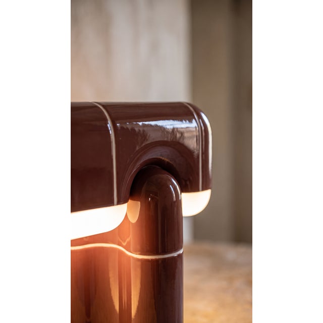 Maroon U 018 Table Lamp by Rollo Studio For Sale - Image 8 of 11