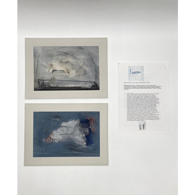 A pair of paintings (2 pieces) * by the artist Manfred Nipp (1951 - 2016) * Nipp studied at the University of Applied...