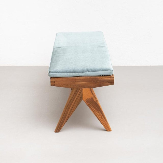Model 057 Civil Bench with Cushion by Pierre Jeanneret for Cassina For Sale - Image 11 of 15