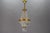 French Empire Style Brass and Crystal Glass Basket Chandelier, 1950s For Sale - Image 14 of 18