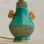 1950s French Green Ceramic Table Lamp with Gilt Accents For Sale - Image 17 of 18