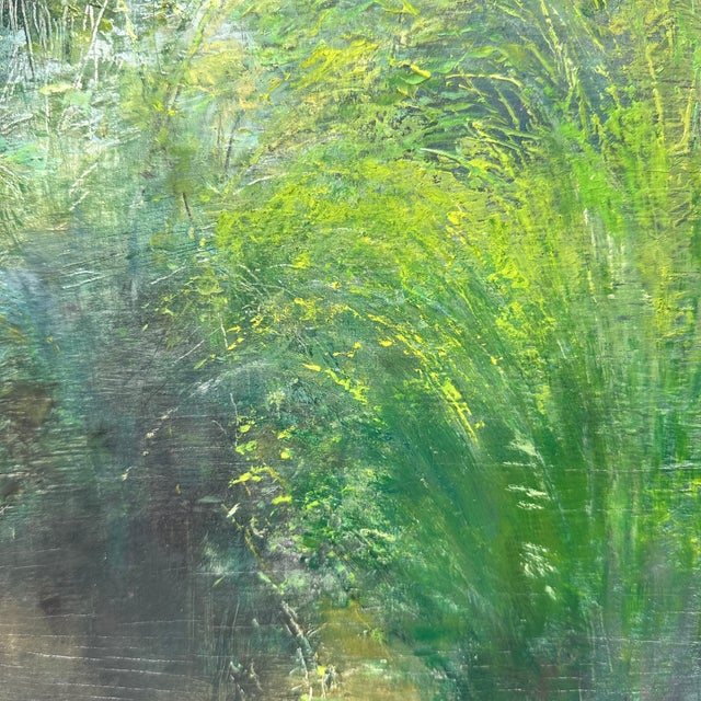 Timoteo Pérez Rubio, Green Landscape, 1920s, Oil on Cardboard For Sale - Image 15 of 18