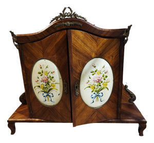 Pre-War Cabinet in Veneer and Enamel on Sheet Metal, 1890s