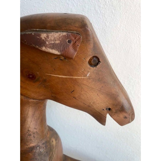 19th Century Primitive Wooden Hobby Horse For Sale - Image 14 of 17