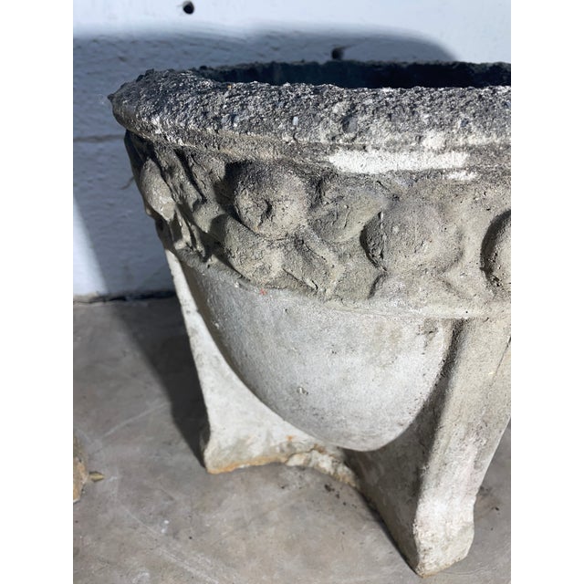 Late 18th Century Concrete French Planters With Fruit Relief, A Pair For Sale In Mobile - Image 6 of 9