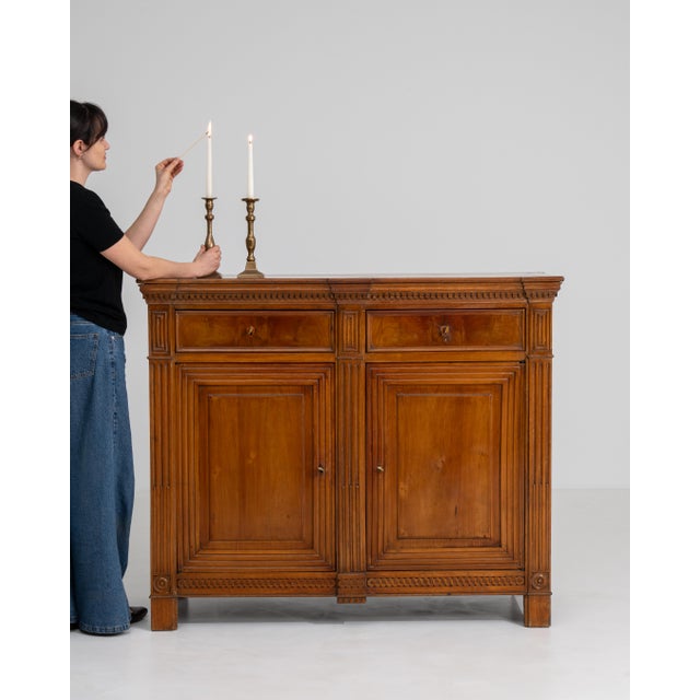 19th Century Oak Louis XVI Buffet For Sale - Image 13 of 18
