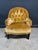 French Antique French Gold Velvet Side Chair For Sale - Image 3 of 7
