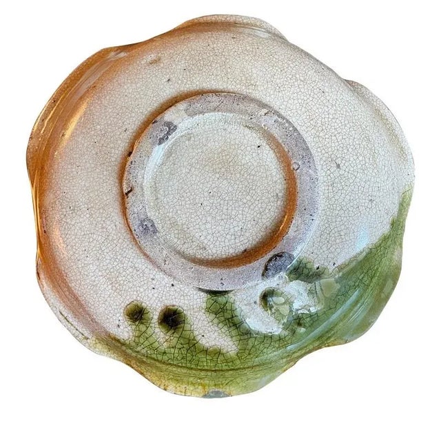 Late 19th Century 19th Century Japanese Oribe Tetsuki Kashiki Candy Dish For Sale - Image 5 of 5