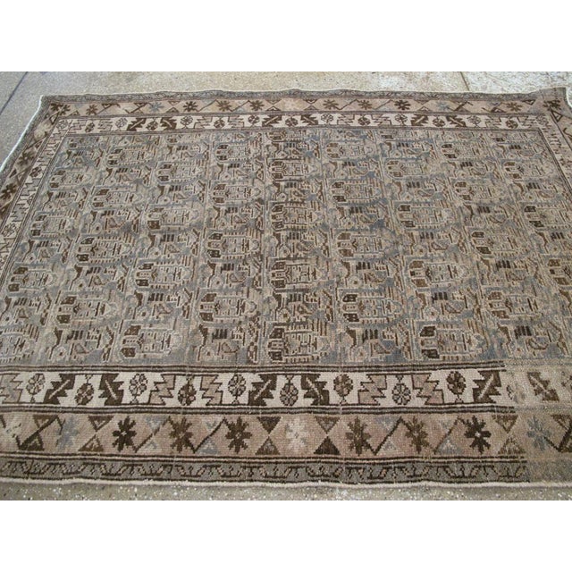 Early 20th Century Galerie Shabab Collection Early 20th Century Handmade Persian Malayer Accent Rug For Sale - Image 5 of 7