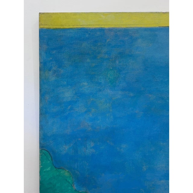 1970s 1970s Monumental Michael Decain Abstract Landscape Painting, Hockney Style For Sale - Image 5 of 14