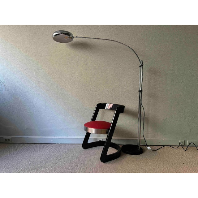 Arc Floor Lamp attributed to T-Pons, Spain, 1970s For Sale - Image 12 of 17