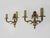 1960s Gilt Bronze 2-Arm Fire Pot Wall Sconces, 1960s, Set of 2 For Sale - Image 5 of 9