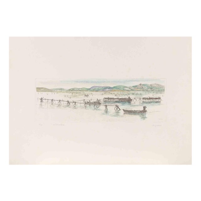 Salvatore Sechi De Gonare, Miticulture, 1973, Etching on Paper For Sale