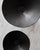 Medium Handcrafted Ceramic Pedestal Bowl by NPage Studio X Lostine in Coal Black For Sale In Baltimore - Image 6 of 8