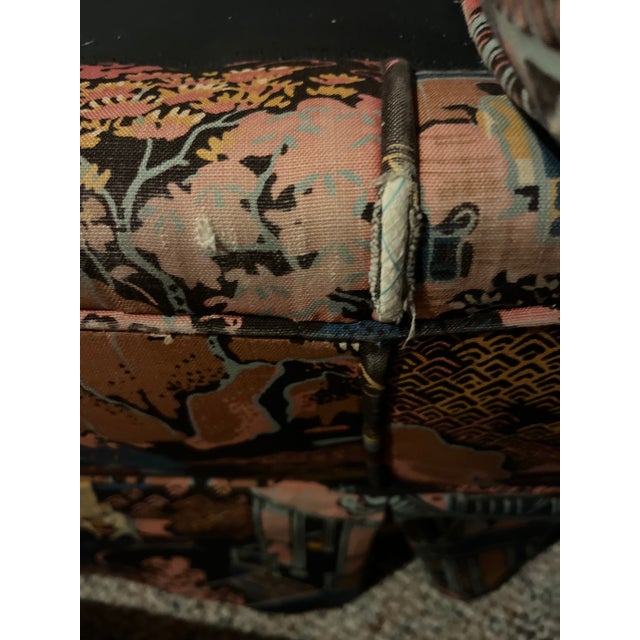 1960s 1960s Chinoiserie Upholstered Sofa For Sale - Image 5 of 6