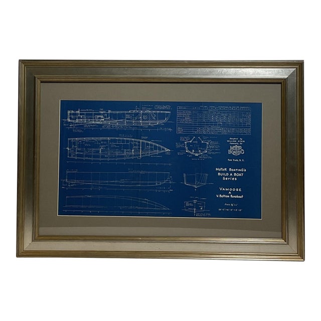 Boat Blueprint of the Runabout Vamoose For Sale