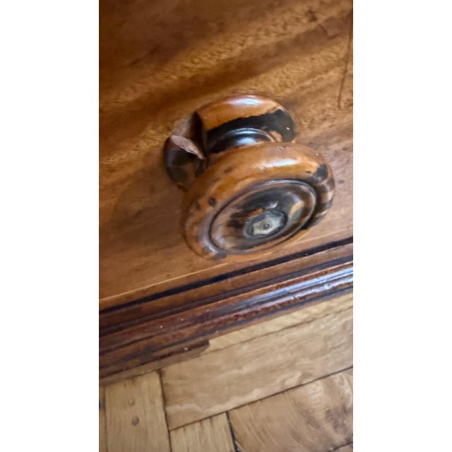 Wood 19th Century English Mahogany Chest of Drawers With Inlay For Sale - Image 7 of 14