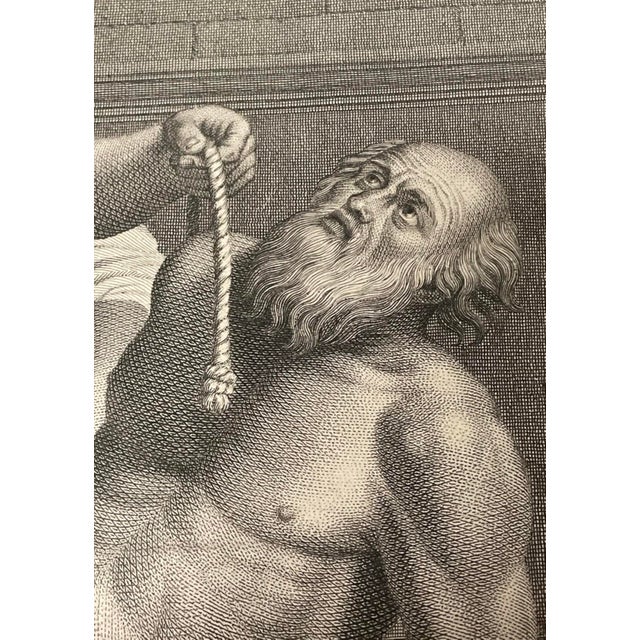 Baroque 1799 Italian Copperplate Engraving of the Martyrdom of Saint Andrew After Domenichino For Sale - Image 3 of 11