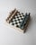 Vintage Marble Chess Set in Green and Beige Stone Chess, 1970s, Set of 33 For Sale - Image 15 of 17